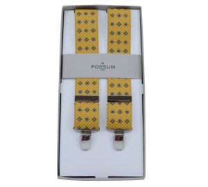 PRINT 4CLIP BRACES - GOLD