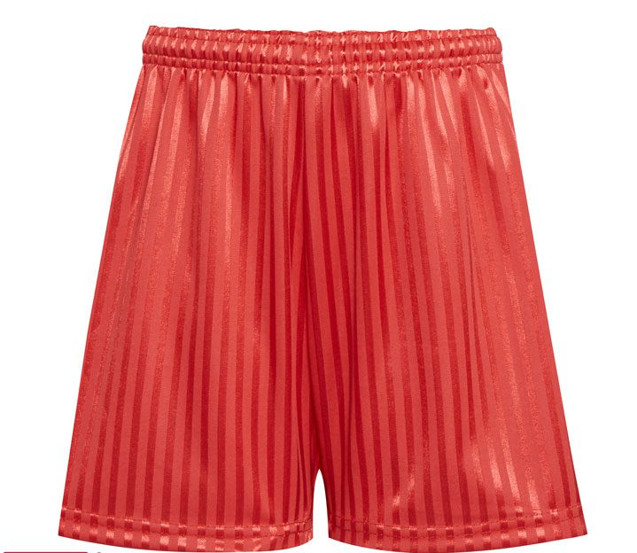 RED SHADOW STRIPE PE SHORTS - Cain of Heswall