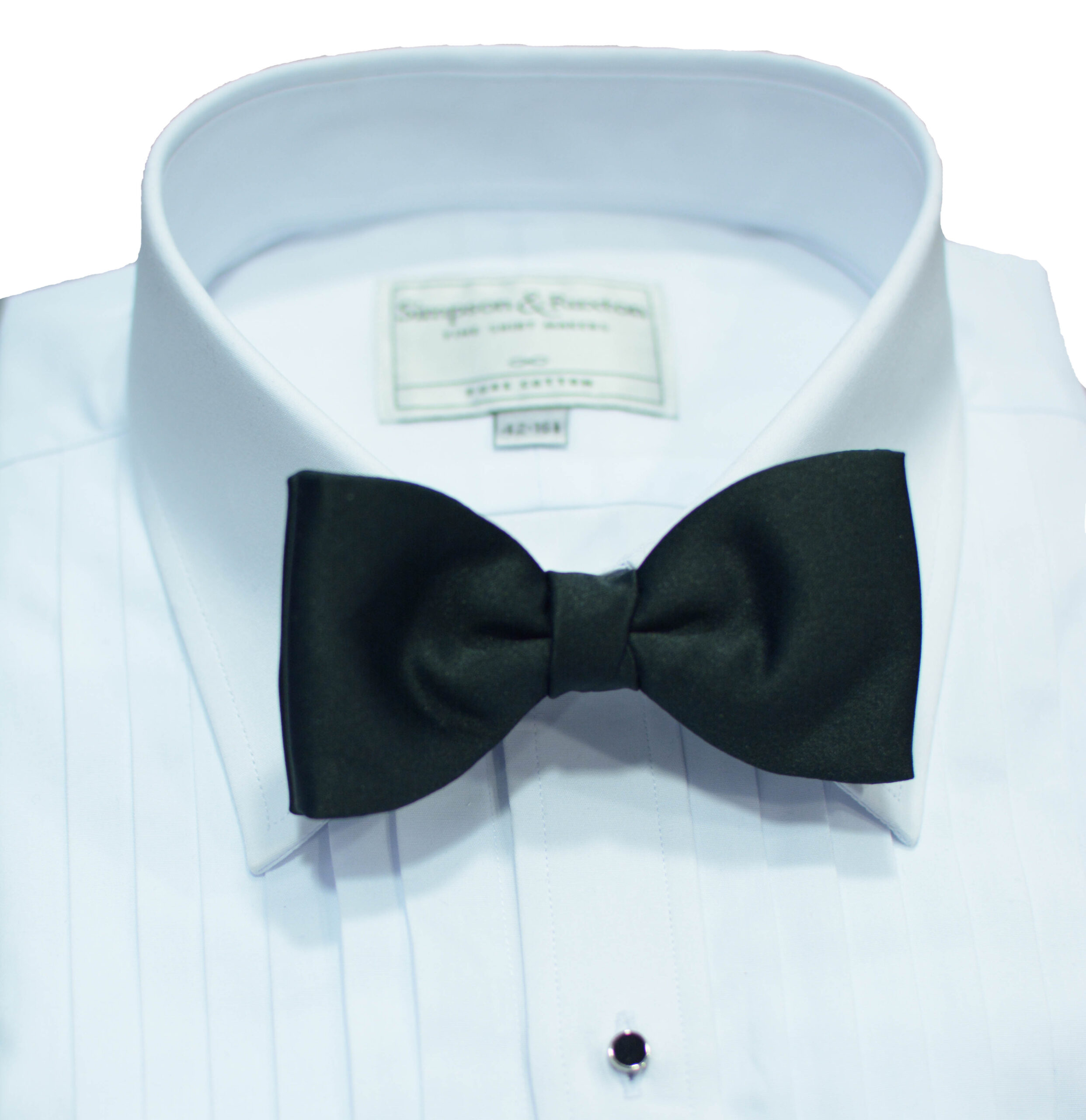 Black VB Plain Satin Bow