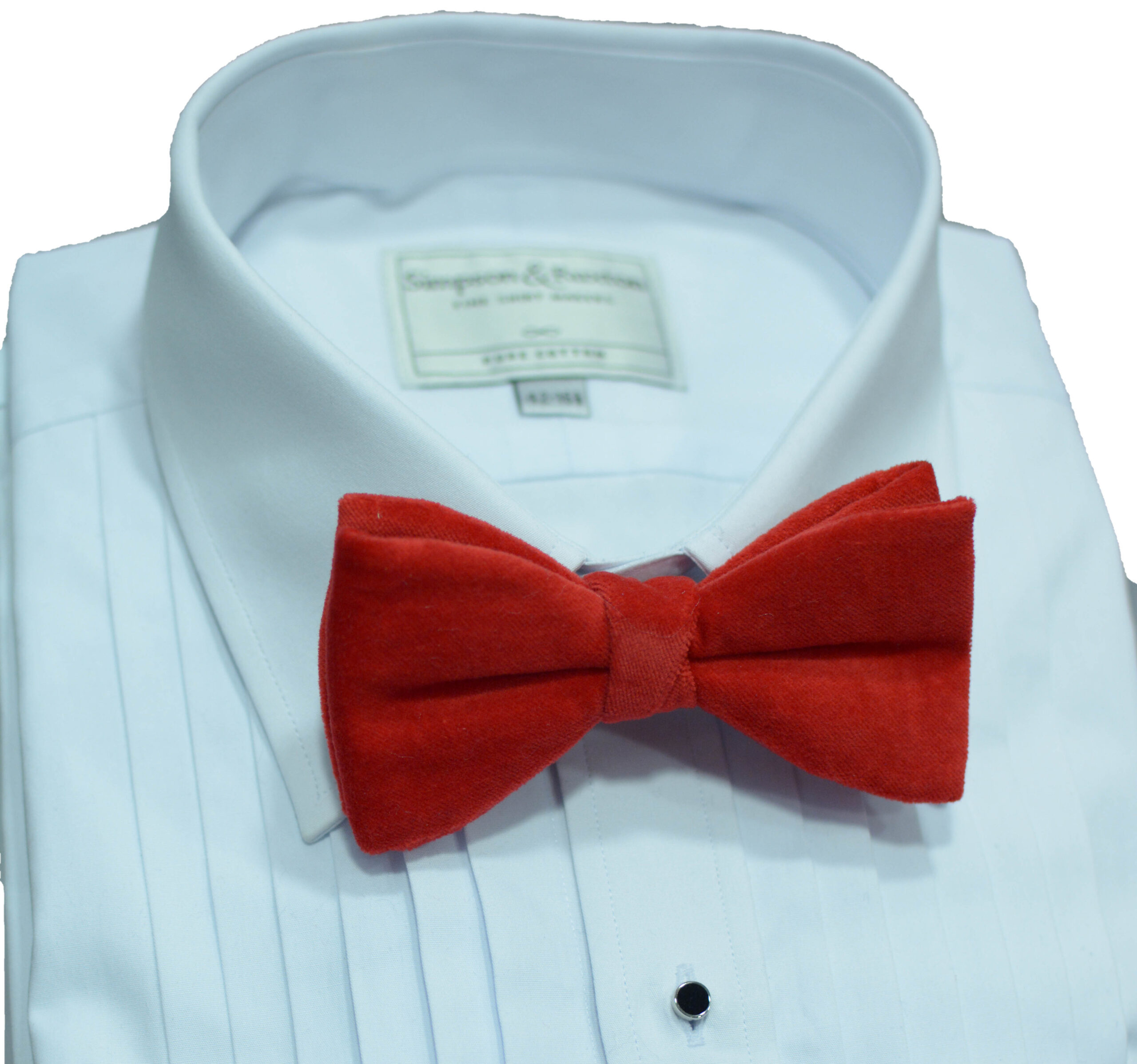 VB Red Plain Velvet Bow