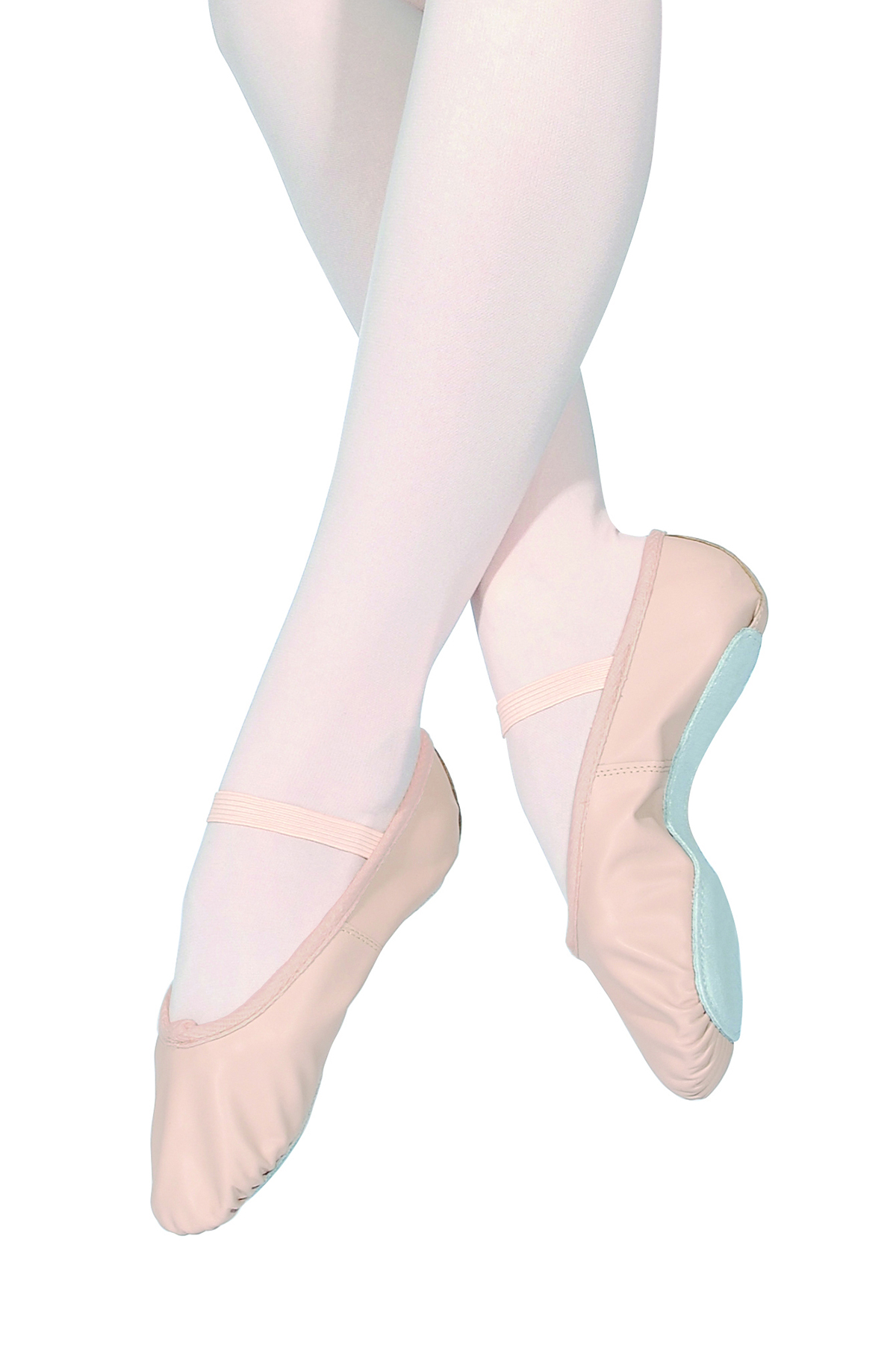 BALLET SHOE PINK LEATHER Cain of Heswall