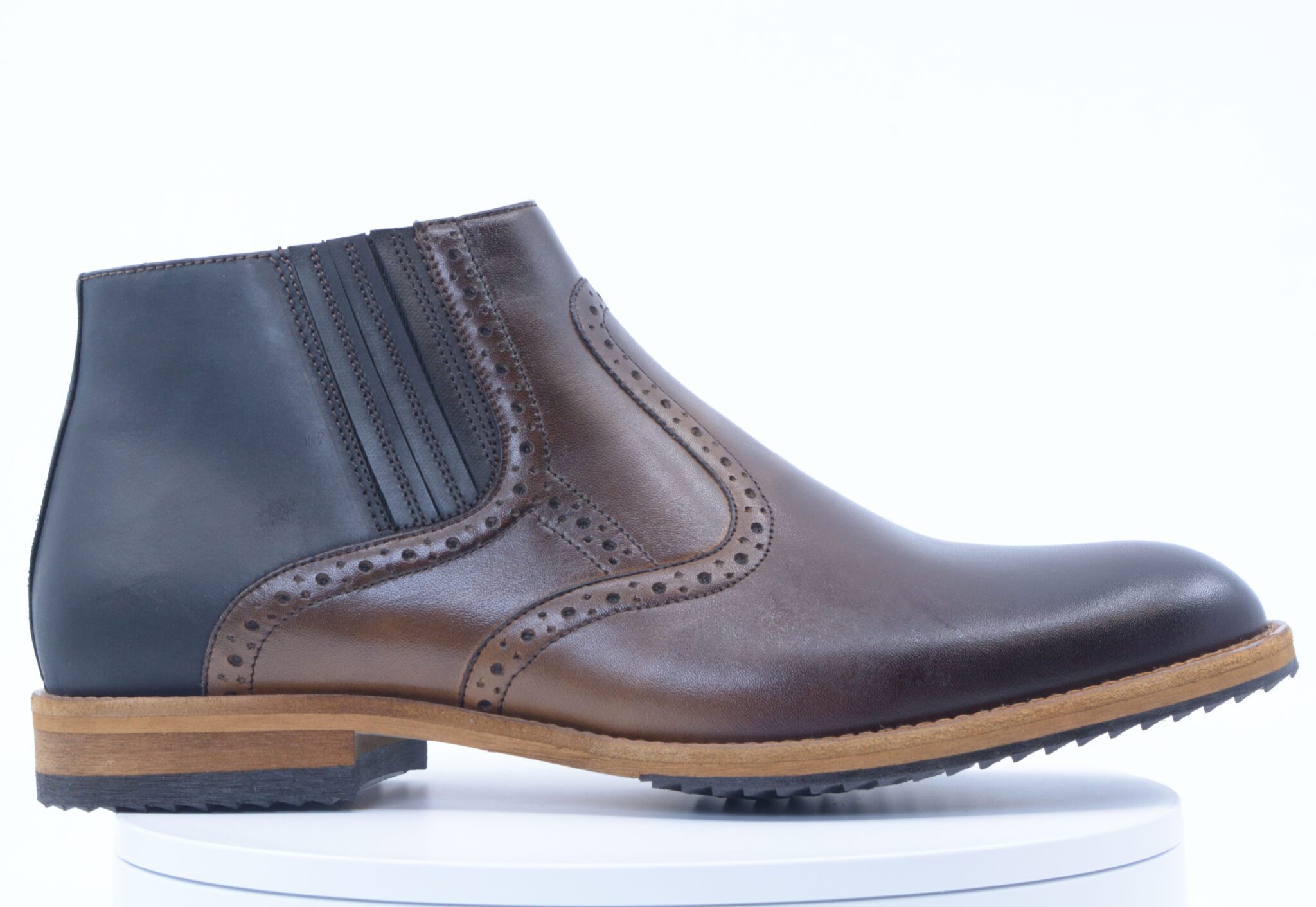 L-7817 ZIP TOWN BOOT - BROWN - Cain of Heswall