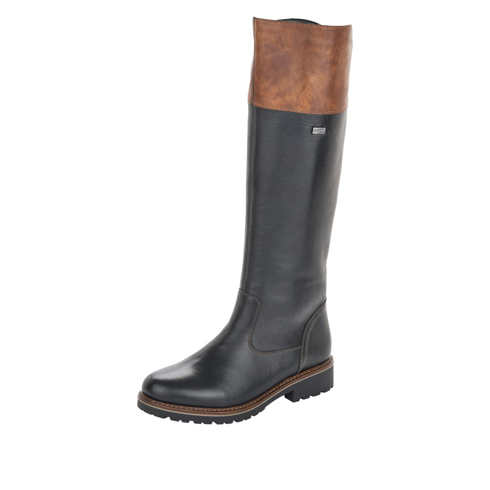 R6581.02 TEX LONG BOOT - BLACK 2 TONE