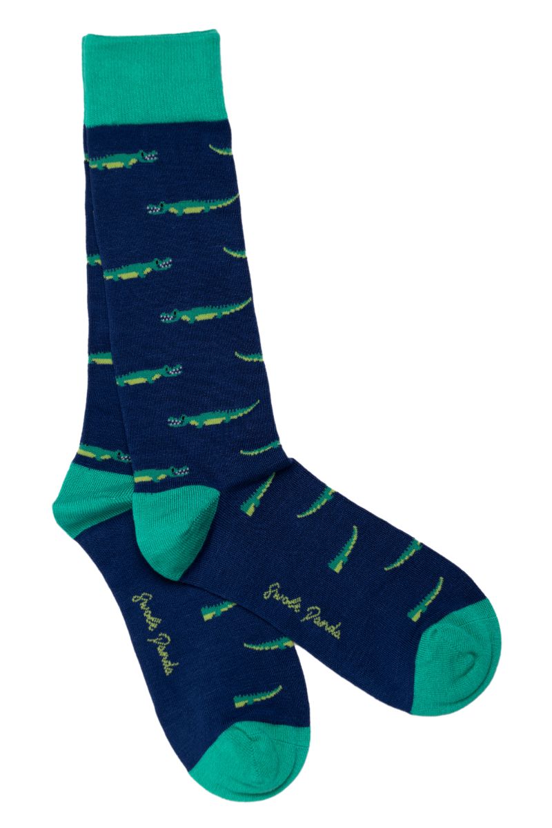 SP420 SWOLE PANDA BAMBOO SOCKS - CROCODILE