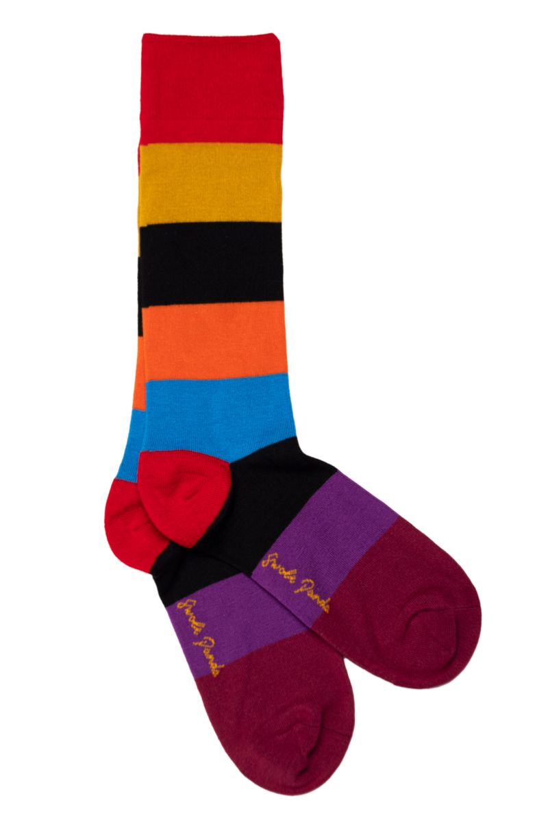 SP427 SWOLE PANDA BAMBOO SOCKS - BLOCK HOOP
