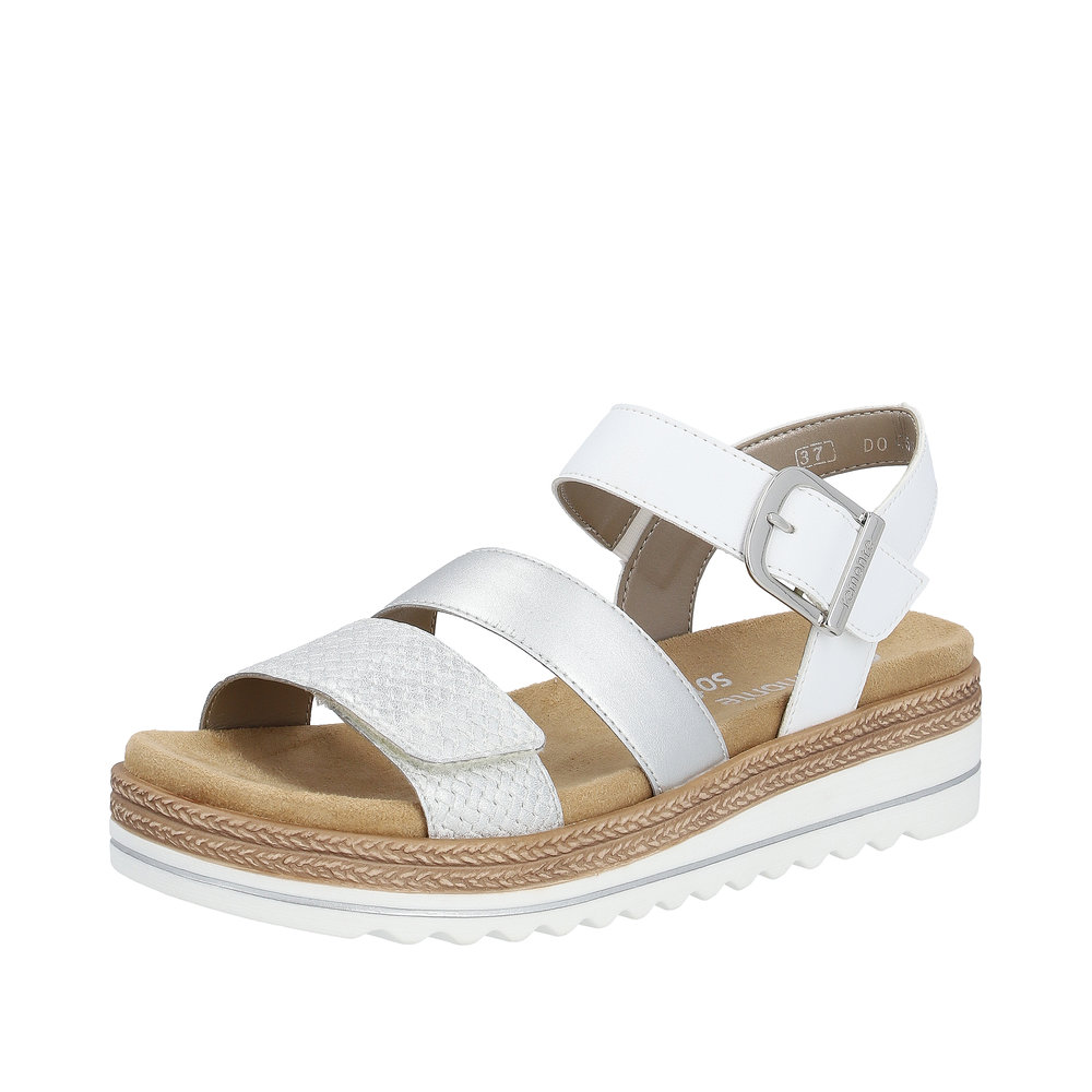 D0Q55.90 STRAP SANDAL - ICE WHITE