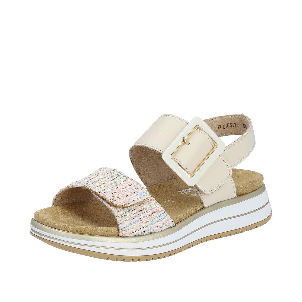 D1J53.60 STRAP SANDAL - PEWTER