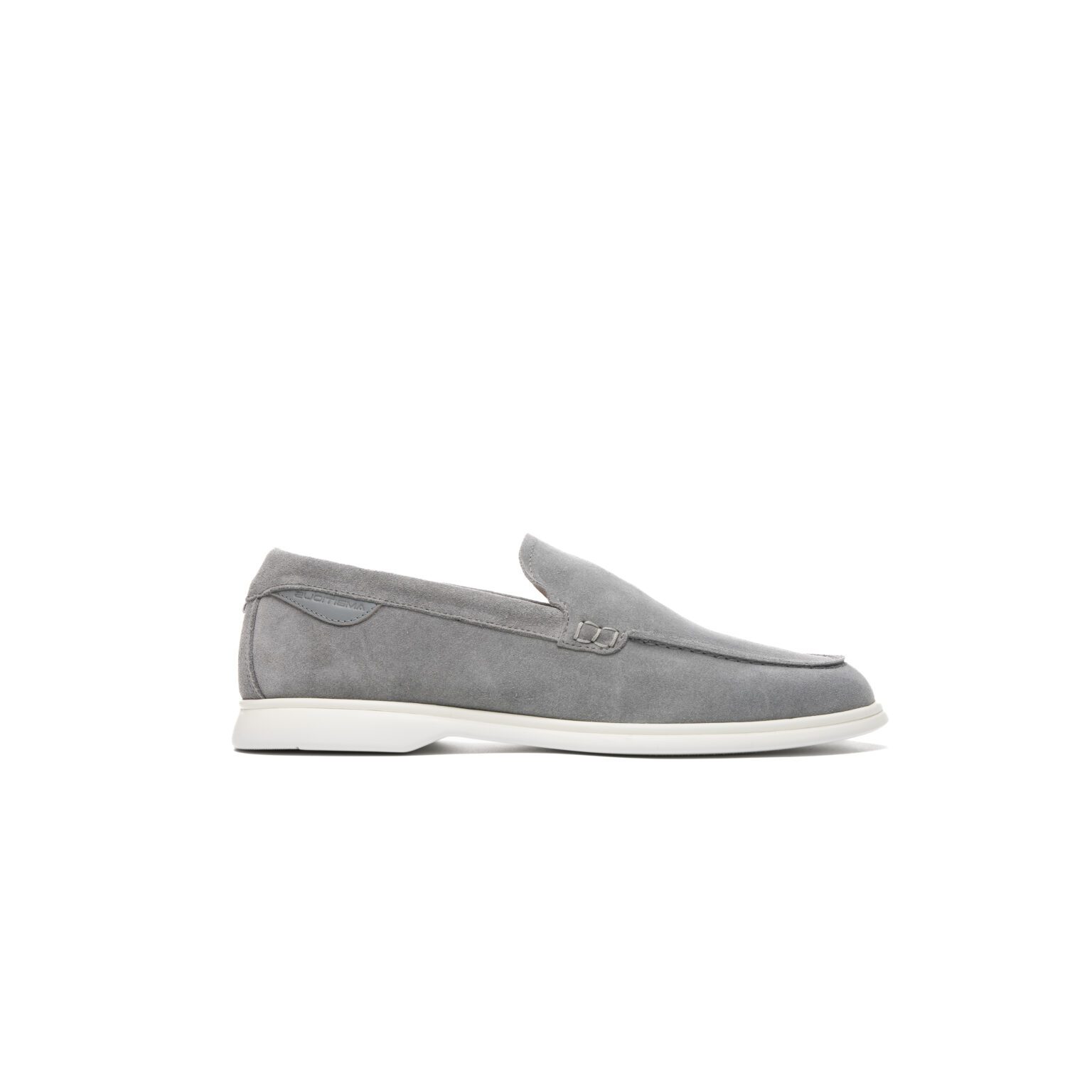 GG Men's Slip On Grey Cowhide Printed Fabric 525191