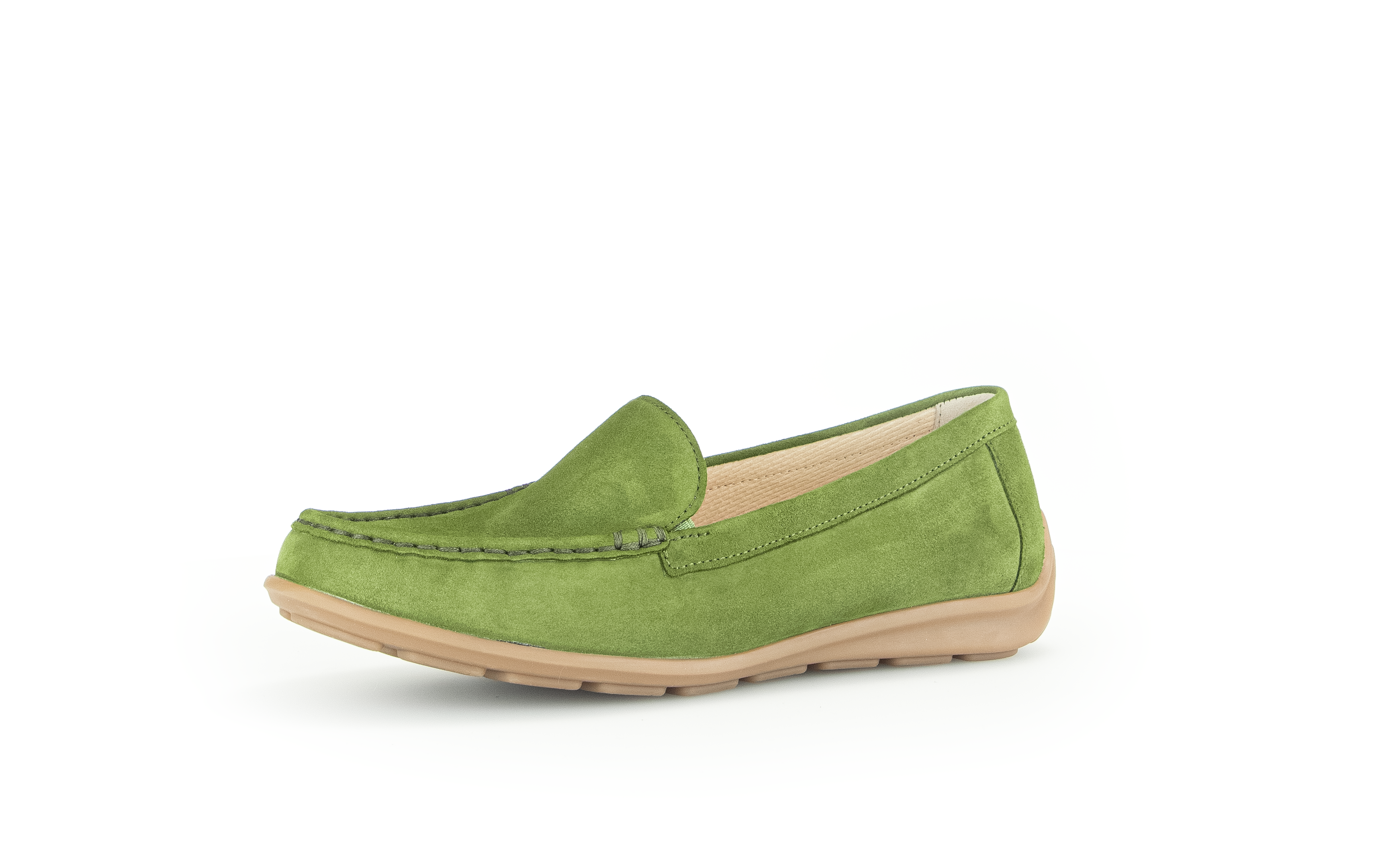 440.44 MOCCASIN LOW HEEL DRIVER - GREEN