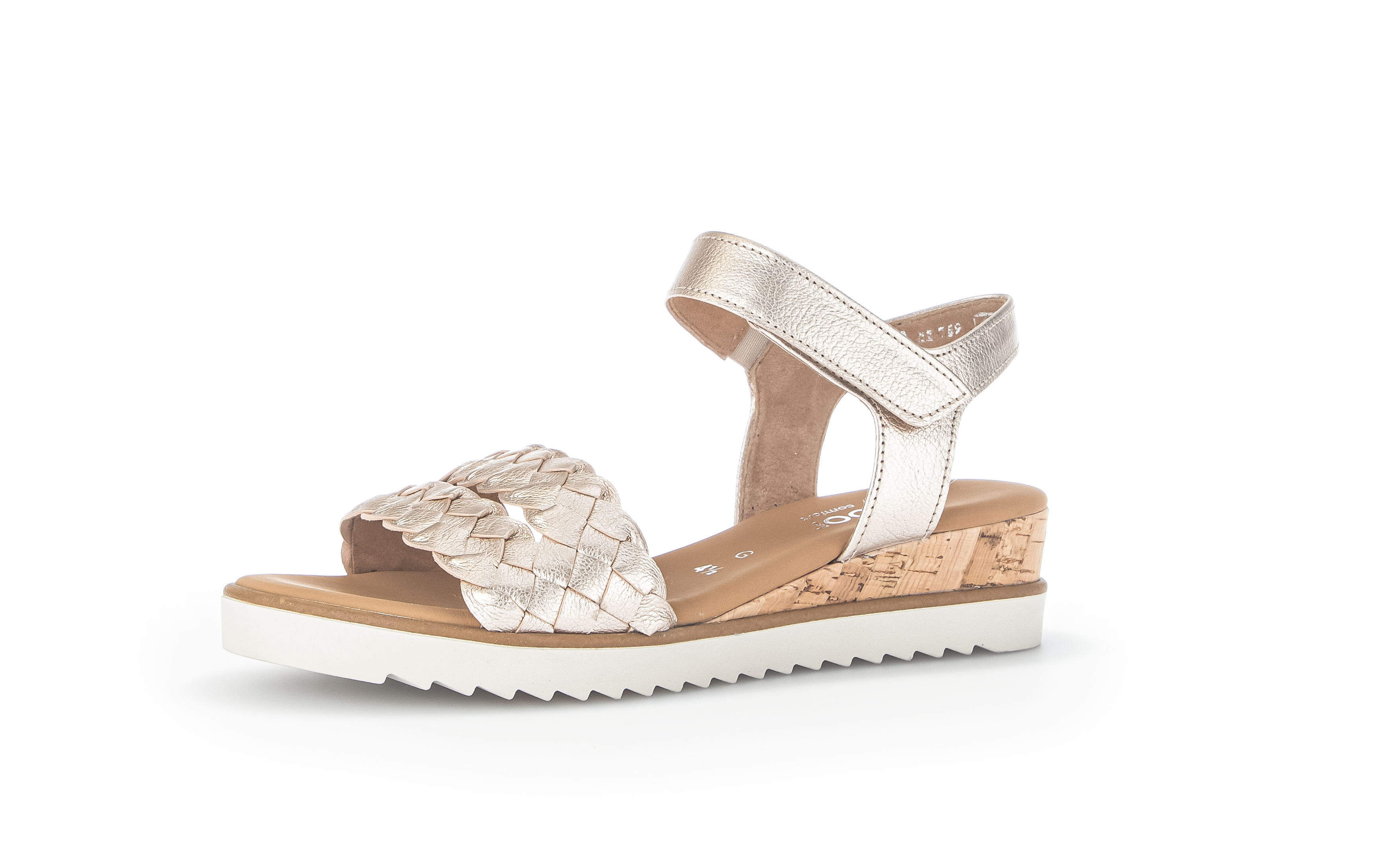 759.89 METALLIC STRAP SANDAL - GOLD