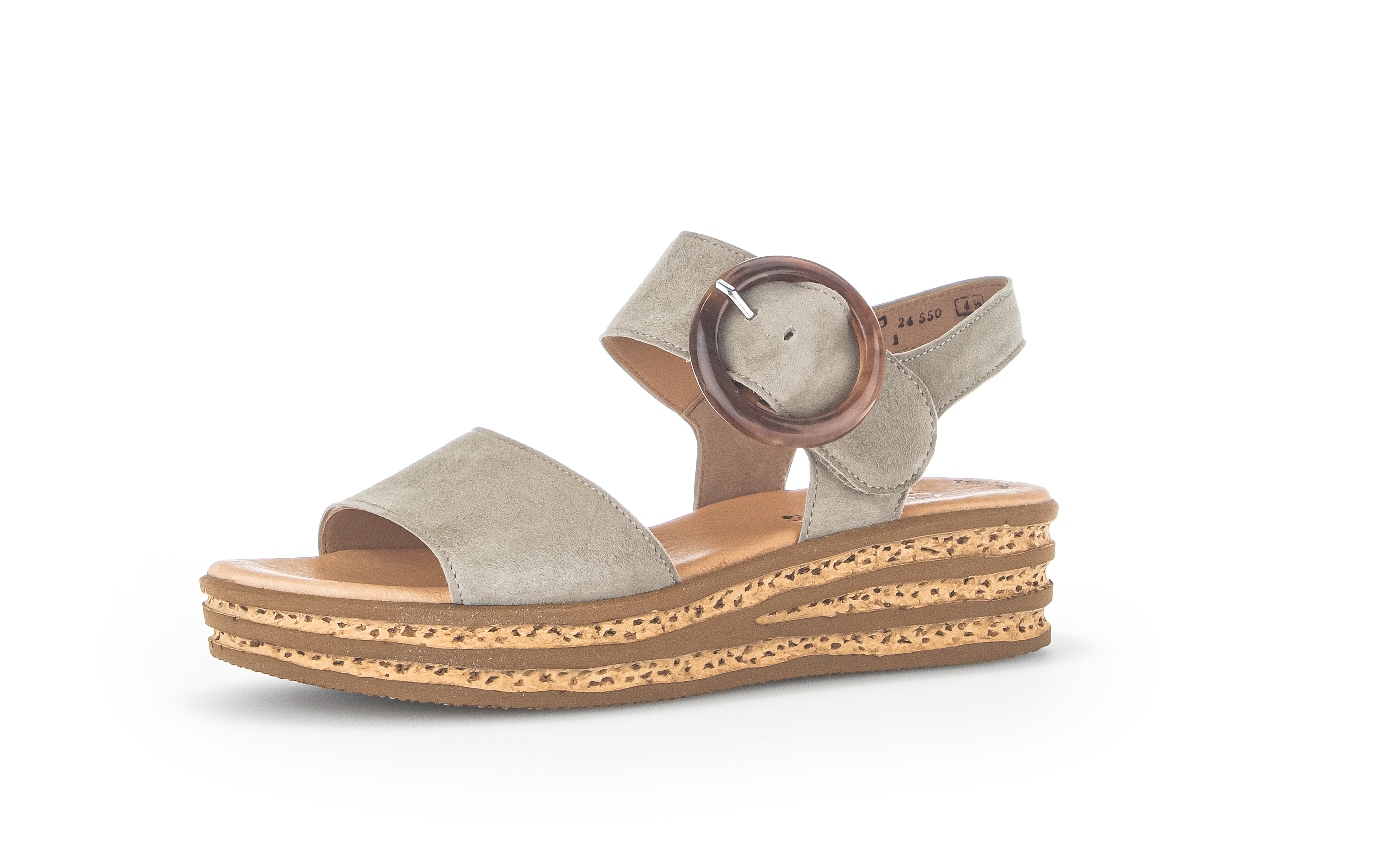 550.11 WEDGE SANDAL - SAGE NUBUCK