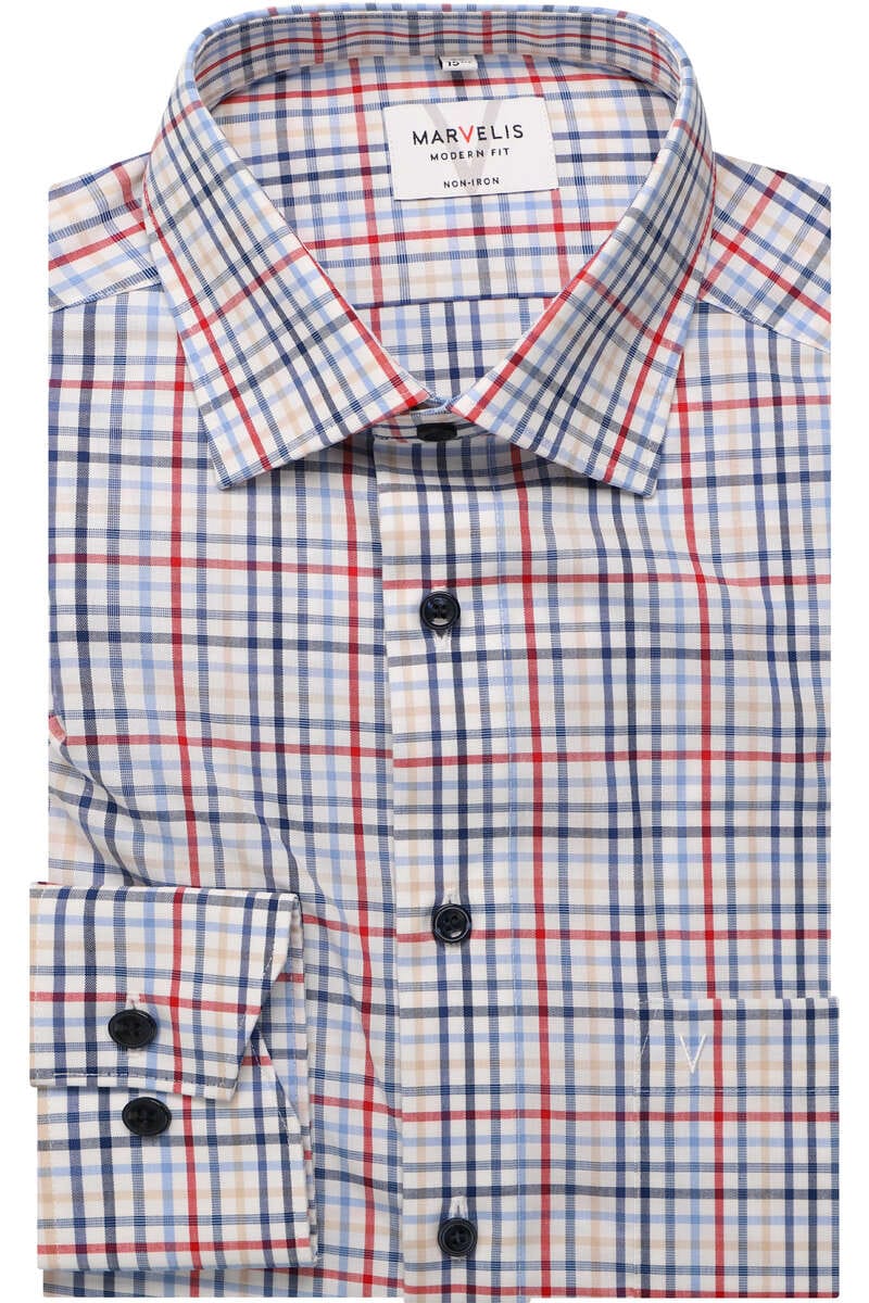 7224.35 MARVELIS CHECK LONG SLEEVE SHIRT - BLUE