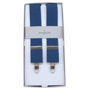HONEYCOMB 4CLIP BRACES - BLUE