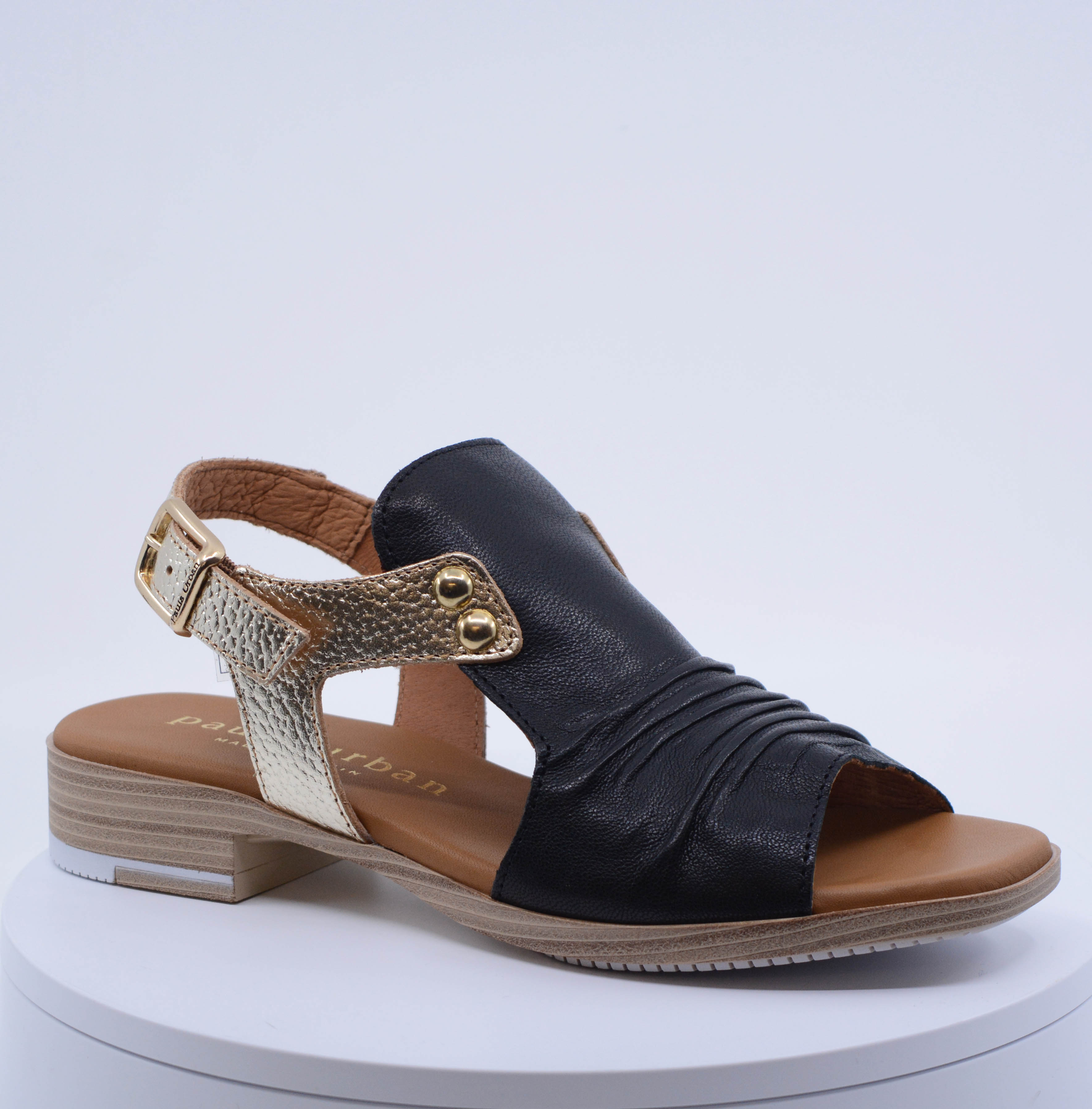 9.17.7 COVER FRONT SLING BACK SANDAL - BLACK