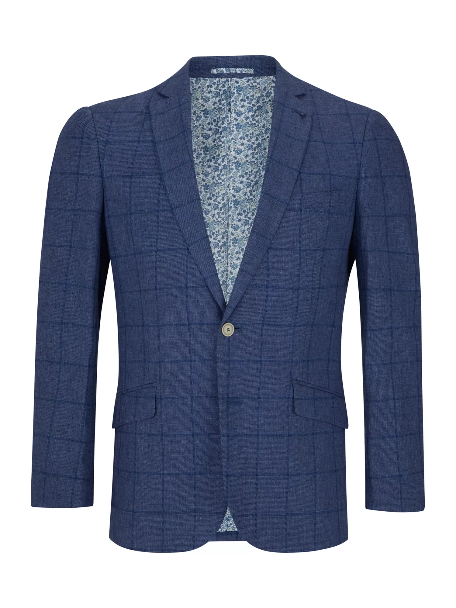 14045.26 DG's SINGLE BREASTED LINEN JACKET - BLUE