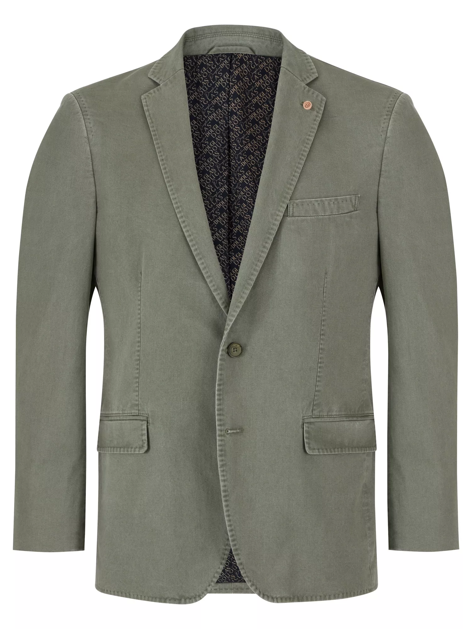 15044.36 SINGLE BREASTED COTTON JACKET - SAGE