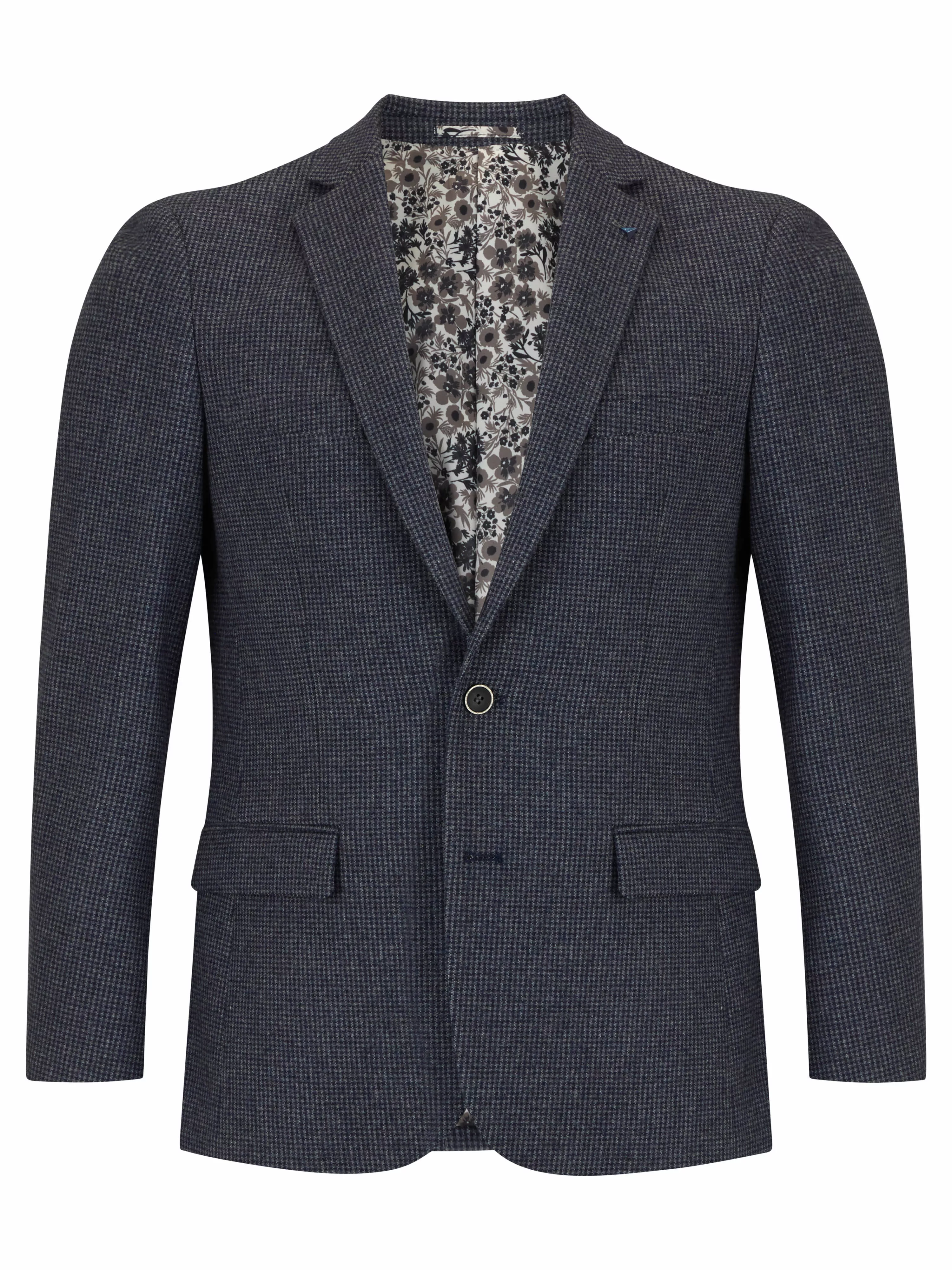 14047.26 DG's Drifter SB HOUNDSTOOTH Marseille Jacket - Blue