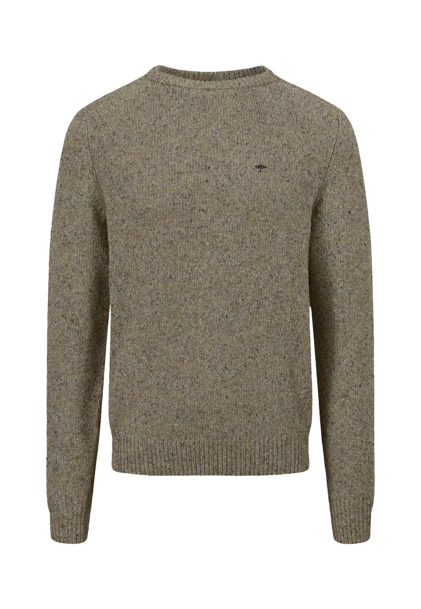 344.826 FYNCH HATTON FLECK CREW NECK PULLOVER - STONE