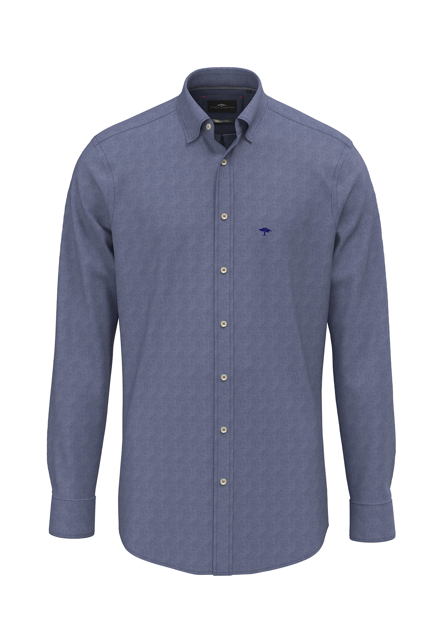 8033.638 FYNCH HATTON LONG SLEEVE PLAIN SOFT - DENIM