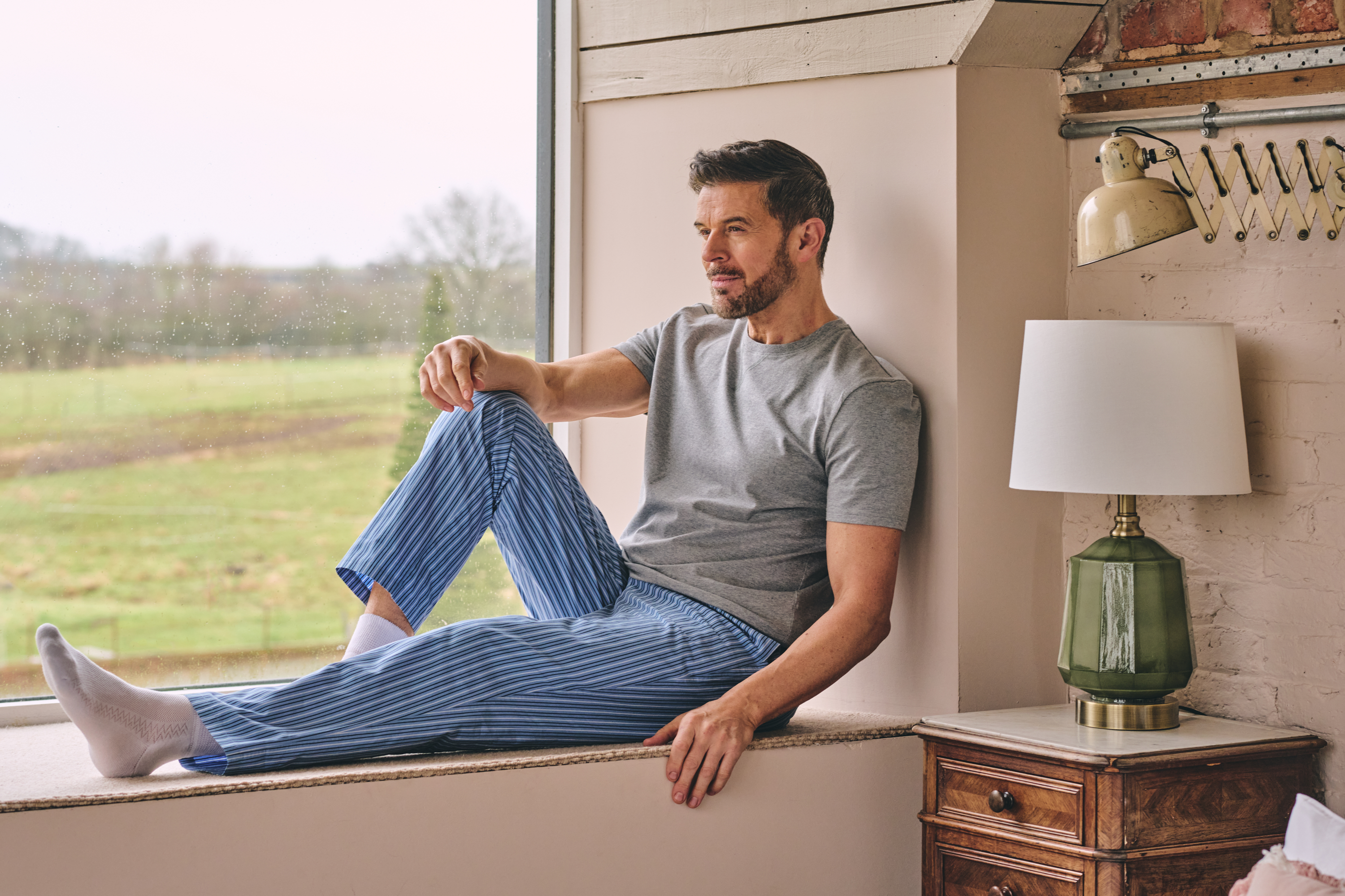 HJ2414G LOUNGE PYJAMAS - GREY