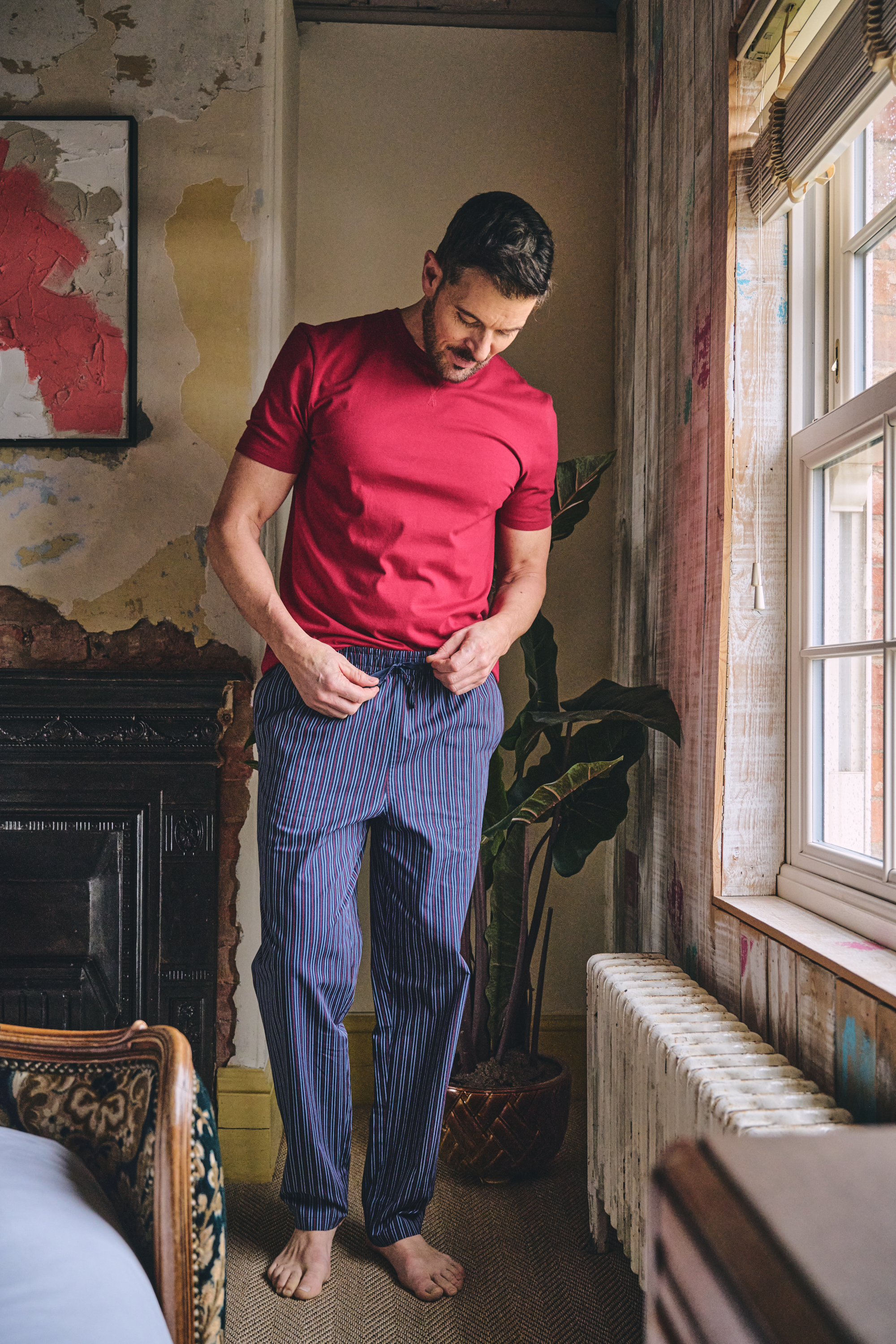 HJ2414R LOUNGE PYJAMAS - RED