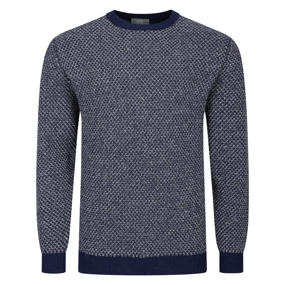 PK25205 PETER GRIBBY PATTERN PULLOVER - NAVY