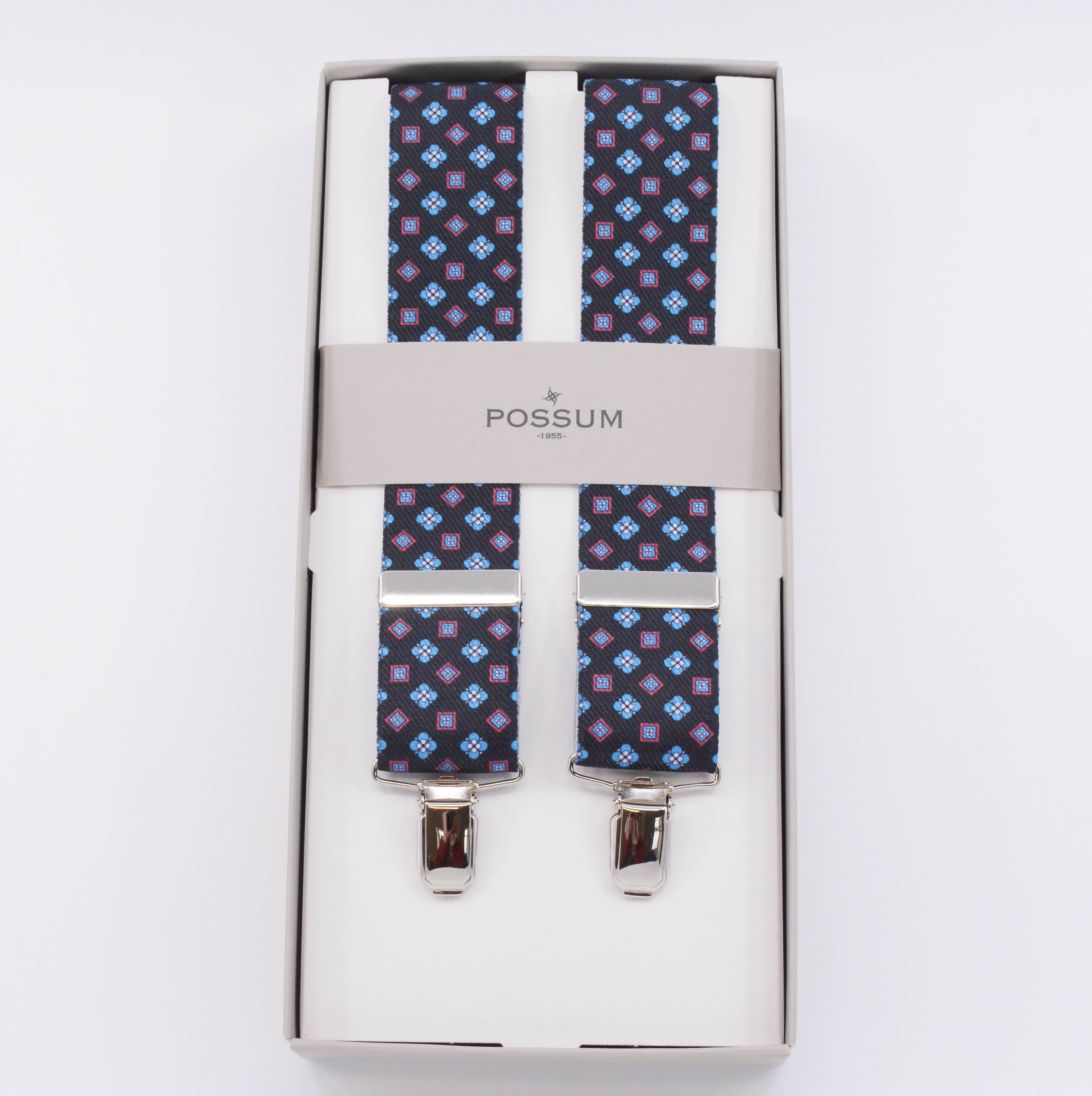 PRINT 4CLIP BRACES - BLACK