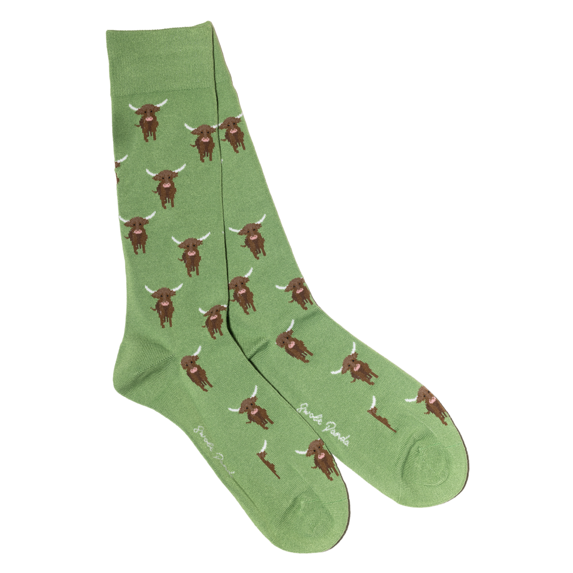 SWOLE PANDA BAMBOO SOCKS - HIGHLAND COWS