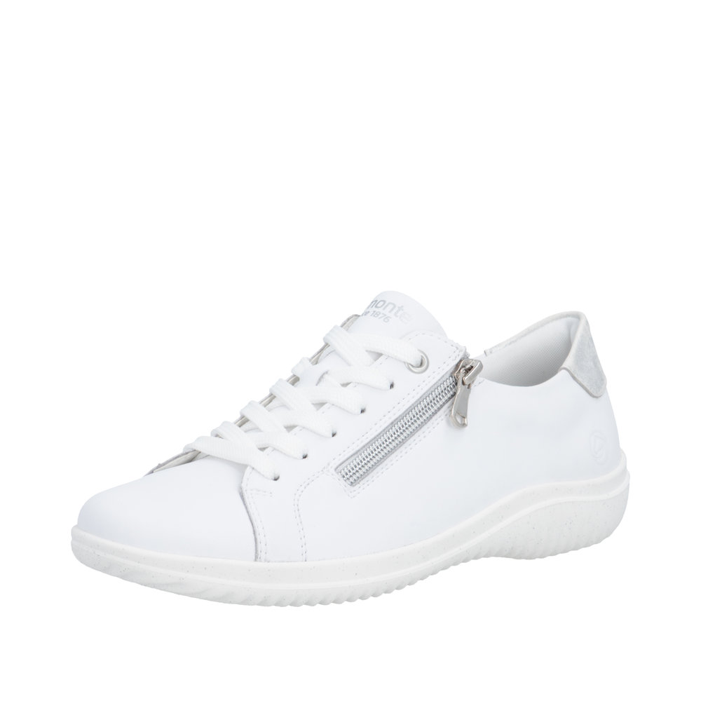 D1E03.81 ZIP AND LACE WALKER - WHITE