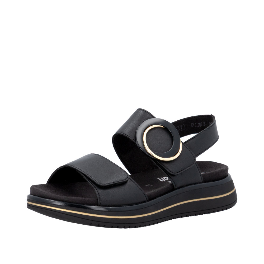 D1J63.00 STRAP SANDAL - BLACK