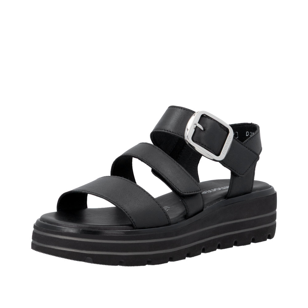 D3N50.00 STRAP SANDAL - BLACK
