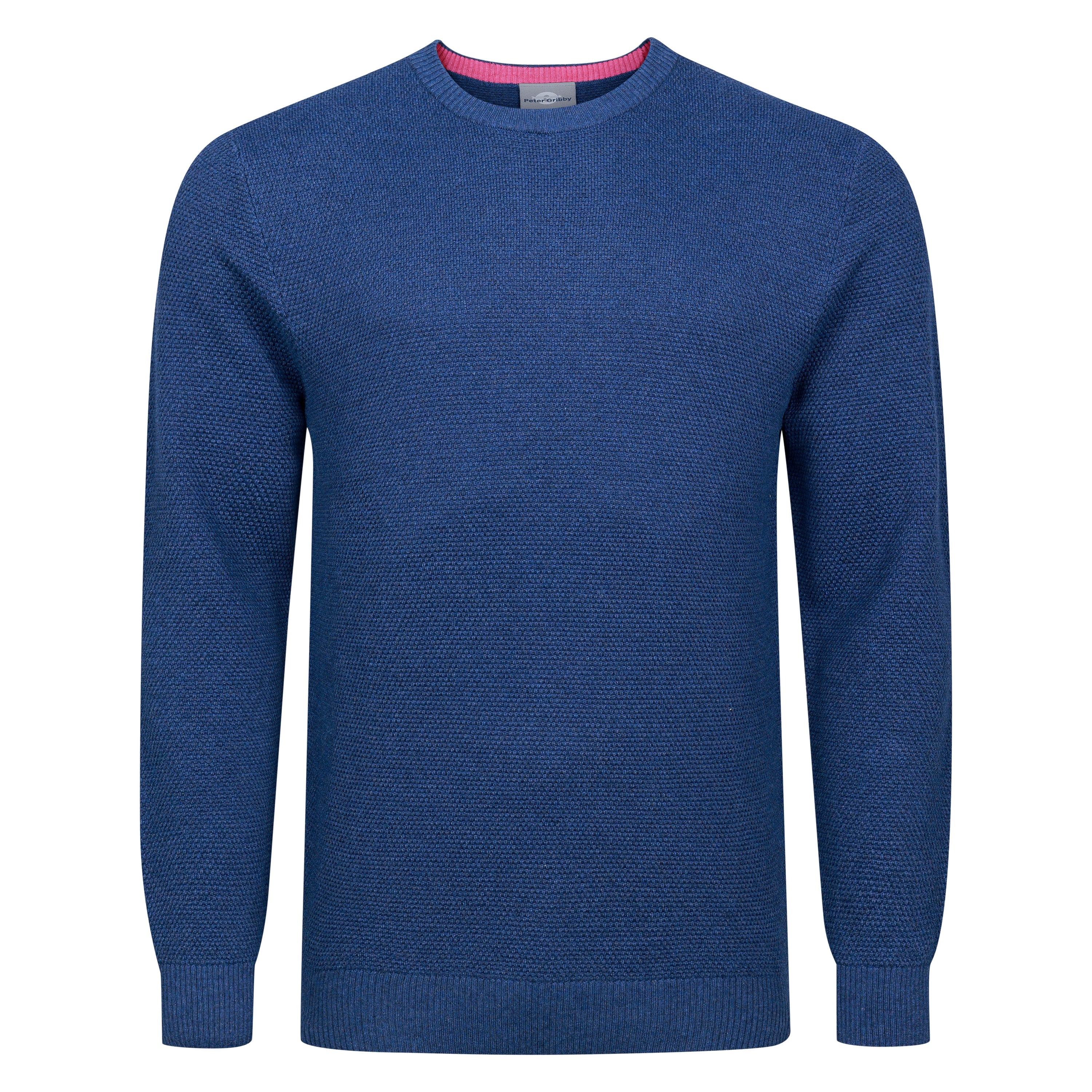 PK26100I PETER GRIBBY PATTERN PULLOVER - INDIGO