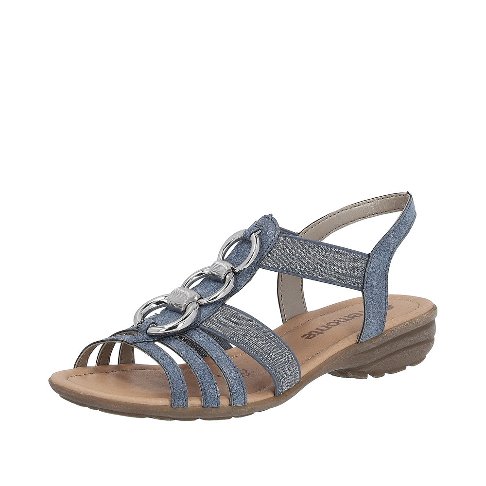 R3605.12 STRAP SANDAL - BLUE