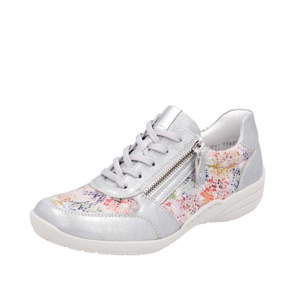 R7637.40 LACE AND ZIP SHOE - PRINT