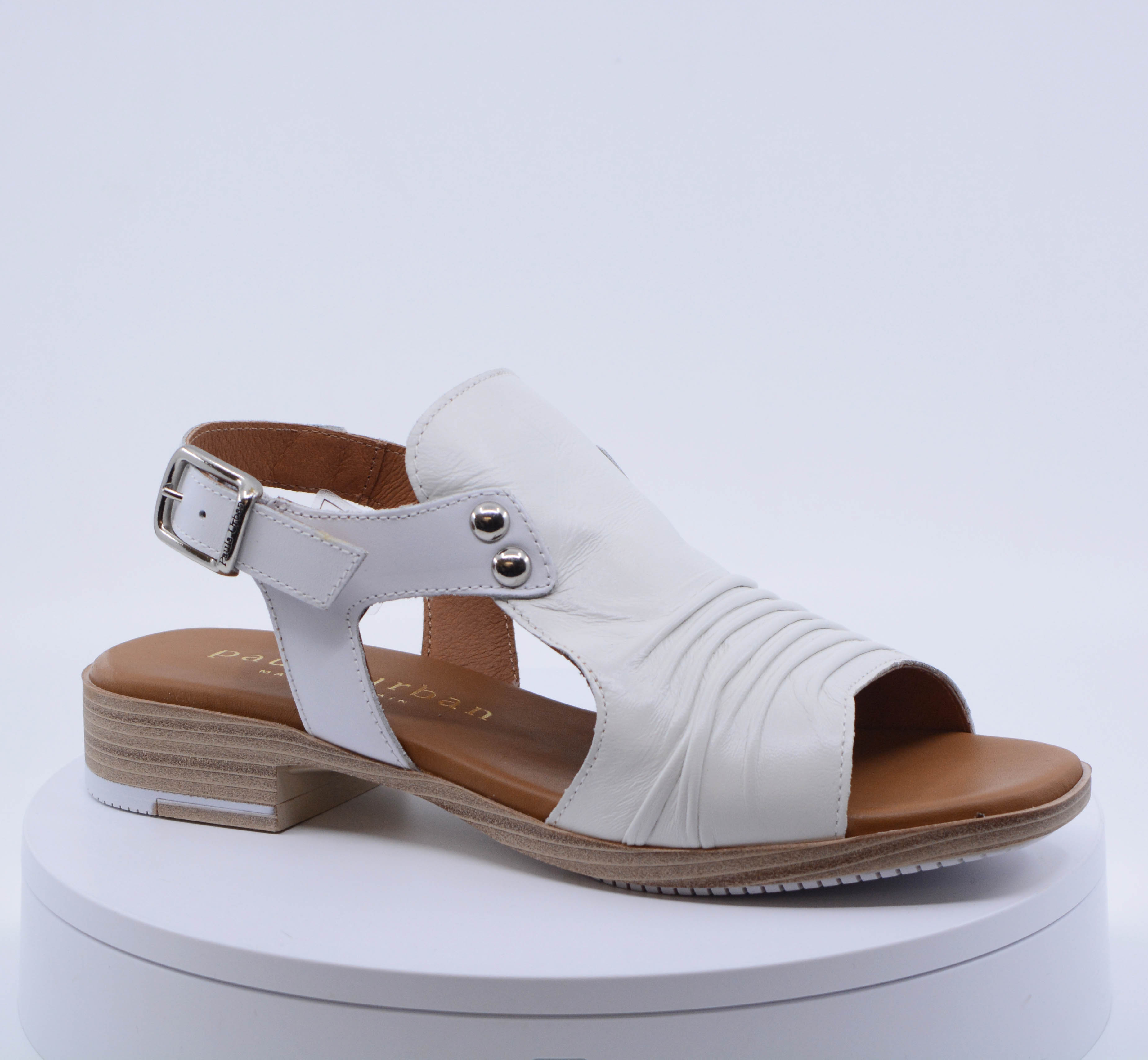 9.17.8 COVER FRONT SLING BACK SANDAL - WHITE