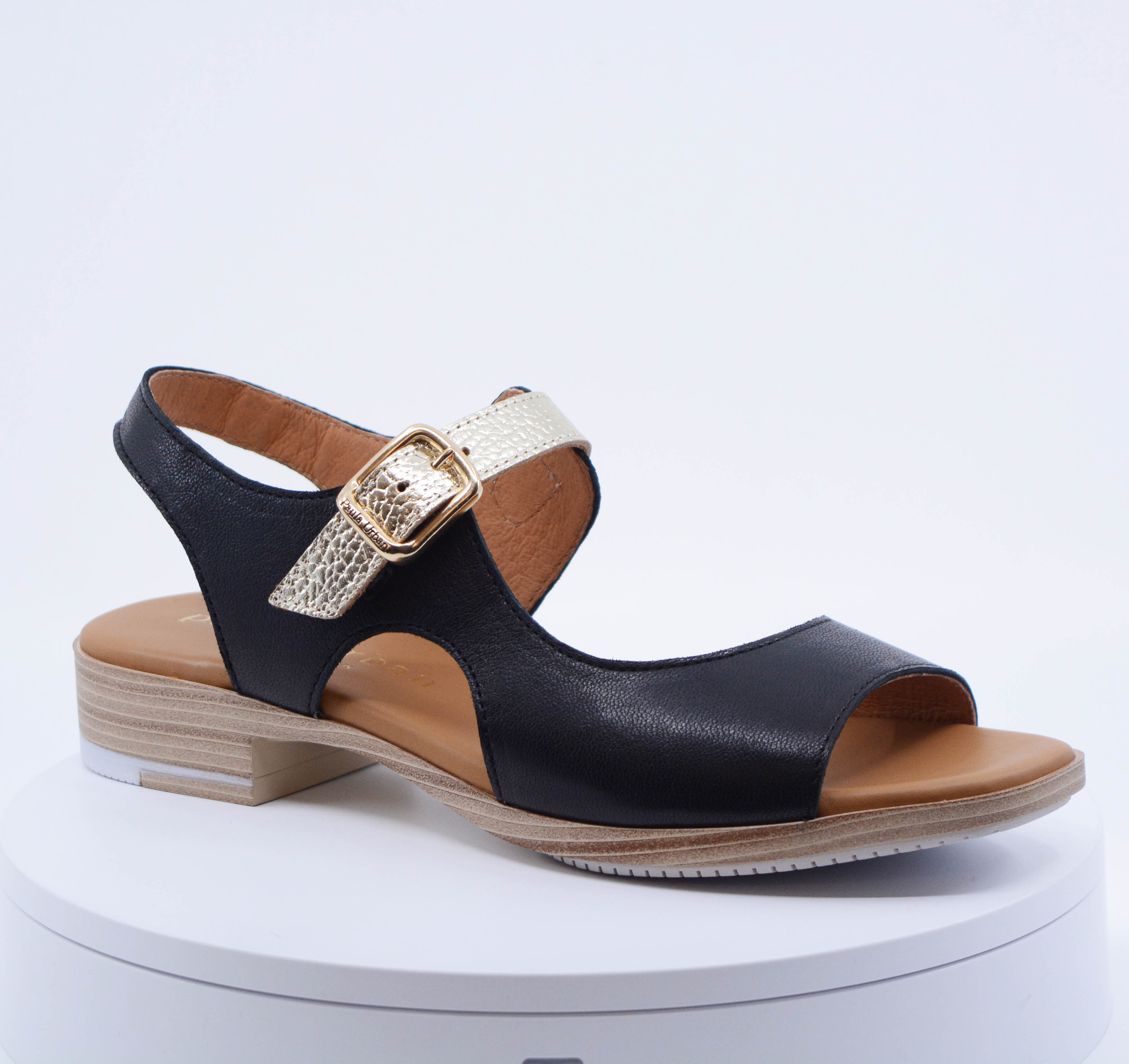 9.780.2 SEMI COVER SANDAL - BLACK