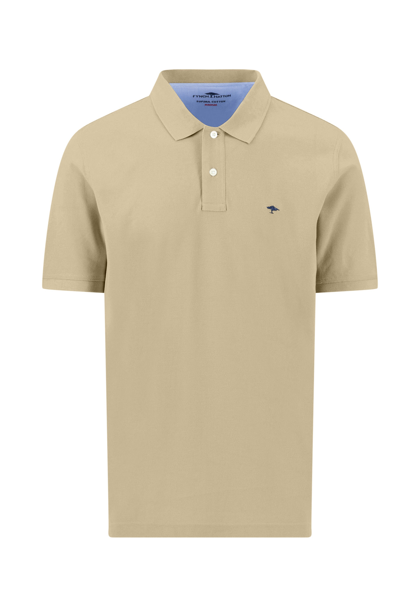 1700.6b FYNCH HATTON PLAIN COTTON POLO - PISTACHIO