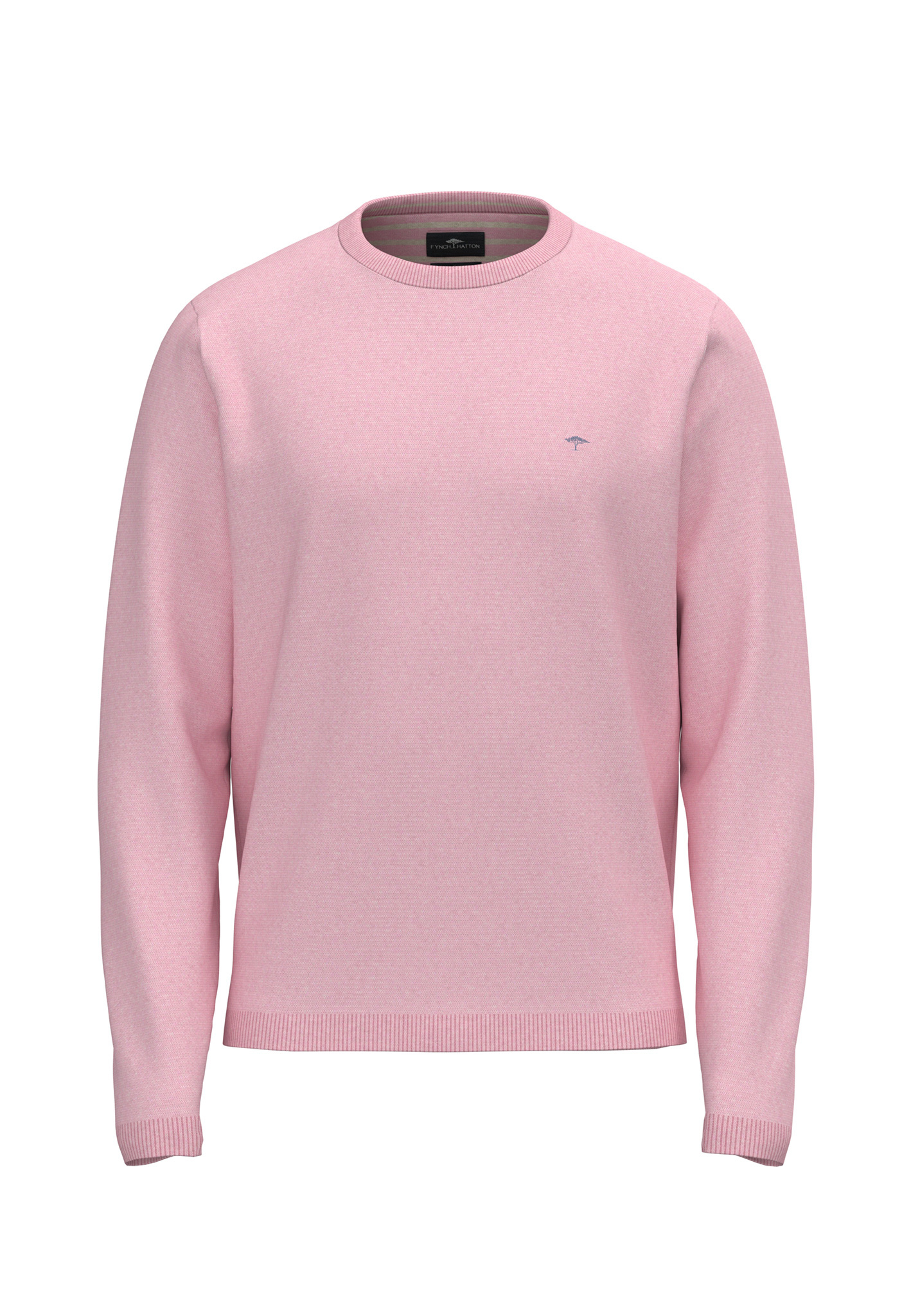 314.464 FYNCH HATTON COTTON PULLOVER - MAGNOLIA