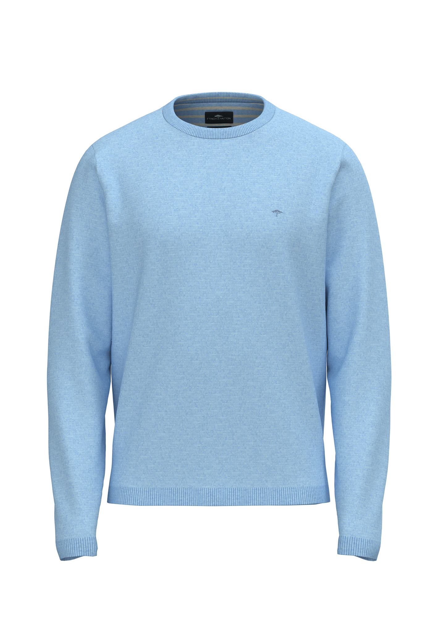 314.653 FYNCH HATTON COTTON PULLOVER - NEW BREEZE