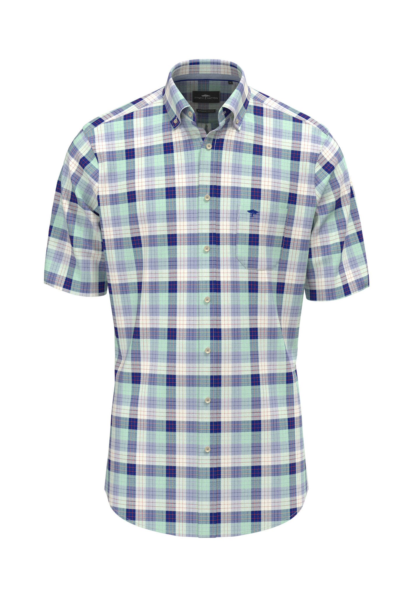 8481.744 FYNCH HATTON SHORT SLEEVE CHECK BD - MINT
