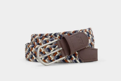 9498 WEBBING BELT - NAVY & TAN