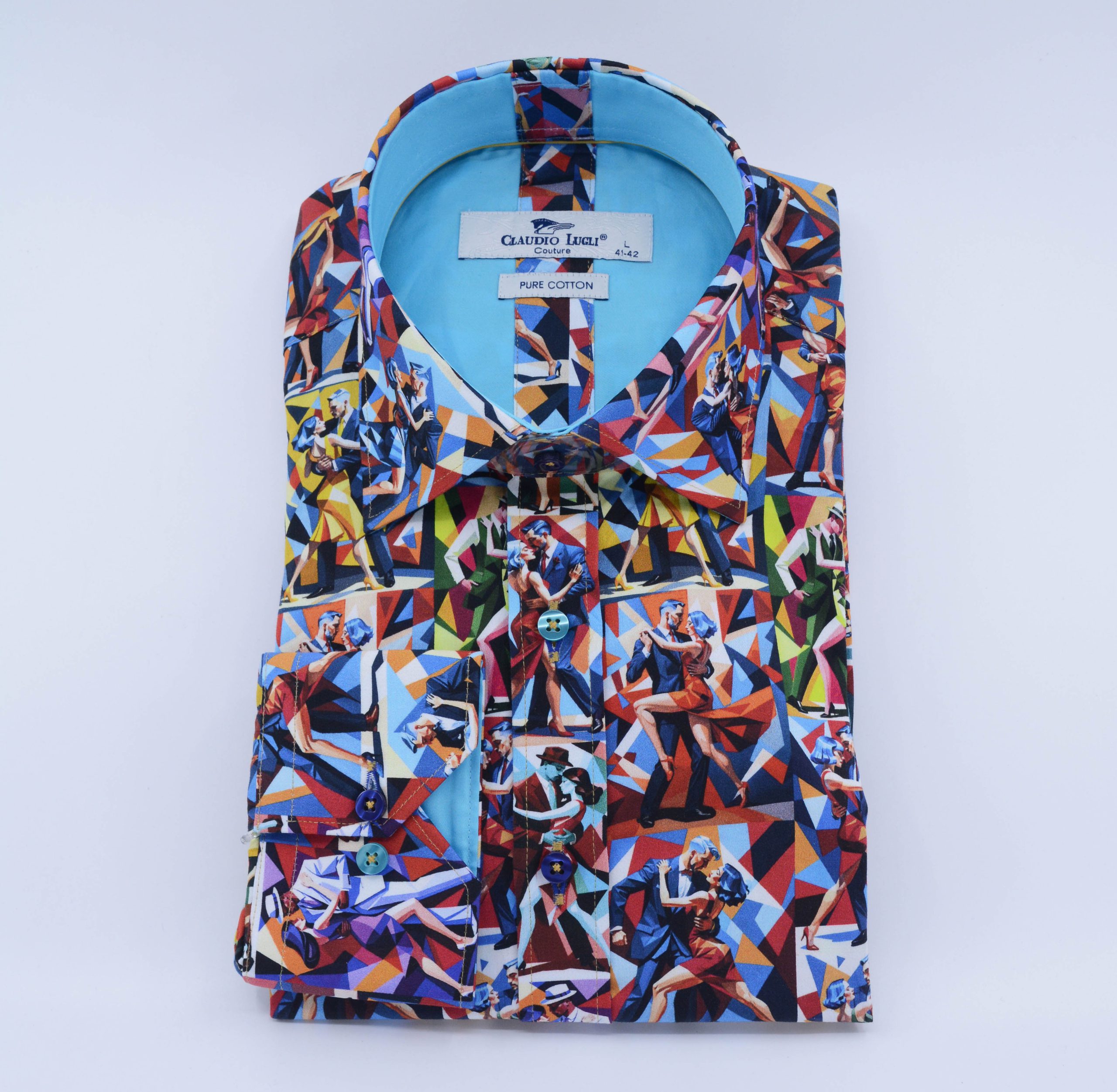 CP8072 CLAUDIO LUGLI LONG SLEEVE SHIRT - TANGO PRINT